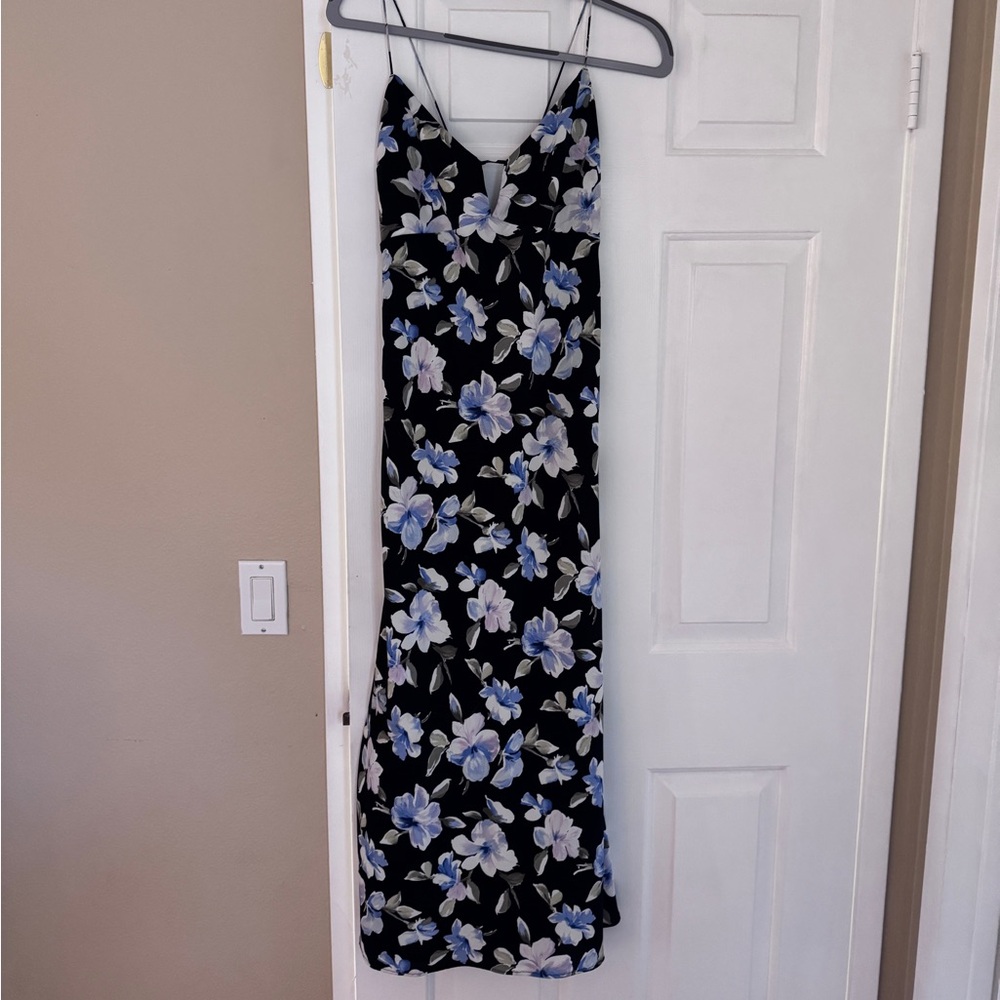Abercrombie Floral Tie-Back Maxi Dress